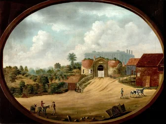 View of the Ancient Gateway and Castle, Nottingham, c.1795